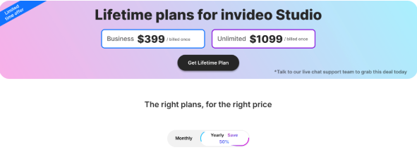  InVideo pricing plans